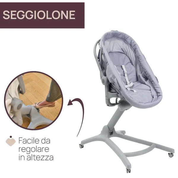 Culle E Lettini|Chicco Baby Hug Pro 5 In 1 Earl Grey