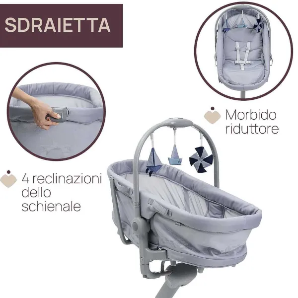 Culle E Lettini|Chicco Baby Hug Pro 5 In 1 Earl Grey