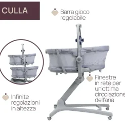 Culle E Lettini|Chicco Baby Hug Pro 5 In 1 Earl Grey