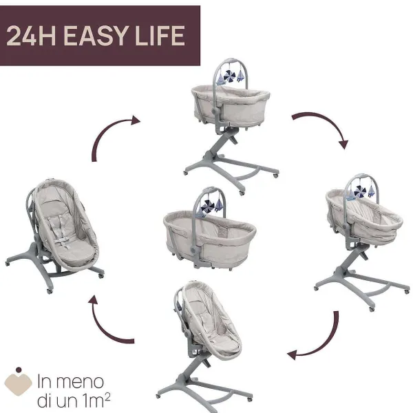 Culle E Lettini|Chicco Baby Hug Pro 5 In 1 Beige Latte