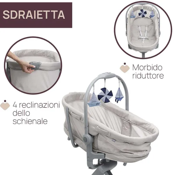 Culle E Lettini|Chicco Baby Hug Pro 5 In 1 Beige Latte
