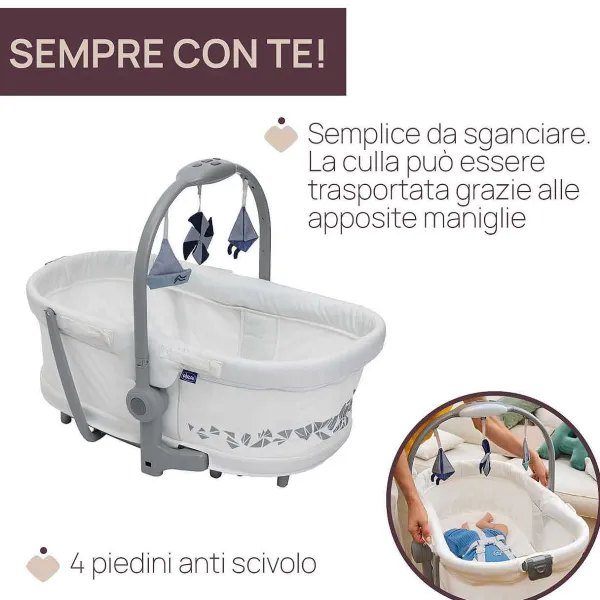 Culle E Lettini|Chicco Baby Hug Pro 5 In 1 White Cream