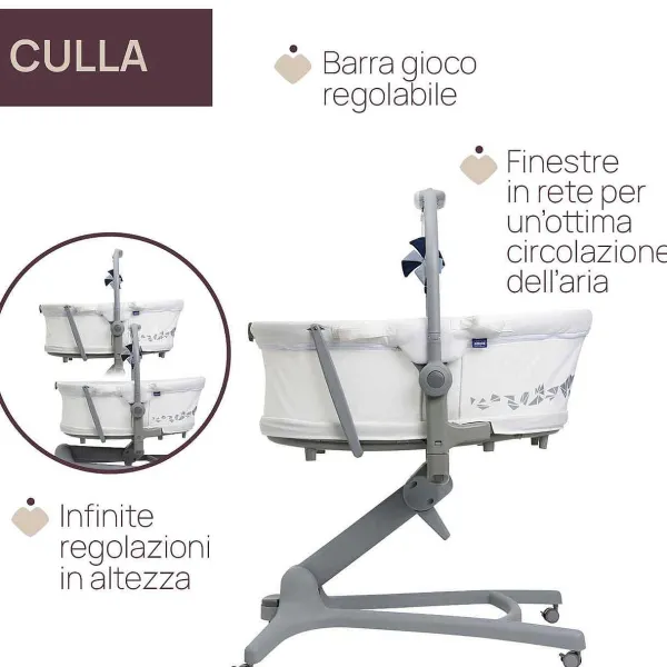 Culle E Lettini|Chicco Baby Hug Pro 5 In 1 White Cream