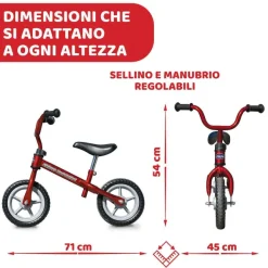 Bici Senza Pedali|Chicco Balance Bike Red Bullet
