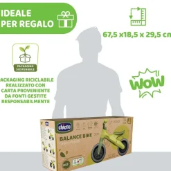 Bici Senza Pedali|Chicco Balance Bike Eco+ Green
