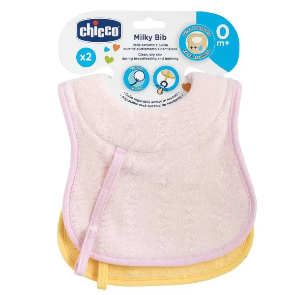 Bavaglini|Chicco Bavaglini 0M+ 2Pz Rosa