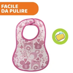 Bavaglini|Chicco Bavaglini Pappa 6M+ 3Pz Pink