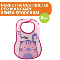 Bavaglini|Chicco Bavaglini Pappa 6M+ 3Pz Pink