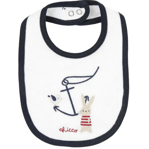Bavagli|Chicco Bavaglino Con Ricamo