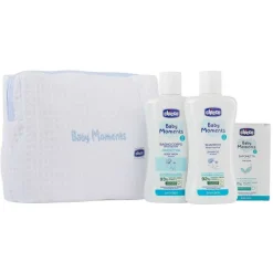 Set Cosmetica|Chicco Beauty Baby Moments Con Zip Azzurro