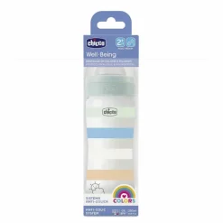 Biberon|Chicco Biberon Benessere 250Ml Flusso Medio In Plastica Verde