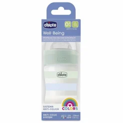 Biberon|Chicco Biberon Benessere 150Ml Flusso Lento In Plastica Verde