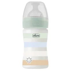 Biberon|Chicco Biberon Benessere 150Ml Flusso Lento In Plastica Verde