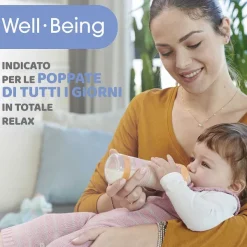 Biberon|Chicco Biberon Benessere 150Ml Flusso Lento In Plastica Verde