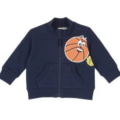 Cardigan|Chicco Cardigan Di Felpa Con Stampa Sport Blu Medio