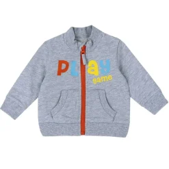 Cardigan|Chicco Cardigan Di Felpa Con Stampa Sport Grigio Chiaro