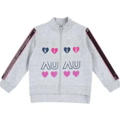 Cardigan|Chicco Cardigan Di Felpa Con Zip Grigio Chiaro