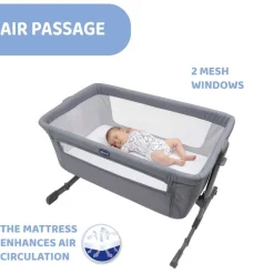 Culle E Lettini|Chicco Next2Me Essential Culla Co-Sleeping Stone Re_Lux