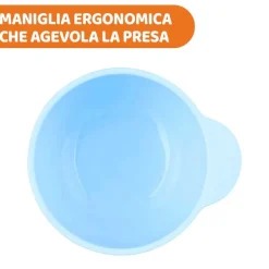 Piatti E Posate|Chicco Ciotola In Silicone Azzurro
