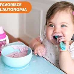 Piatti E Posate|Chicco Ciotola In Silicone Rosa