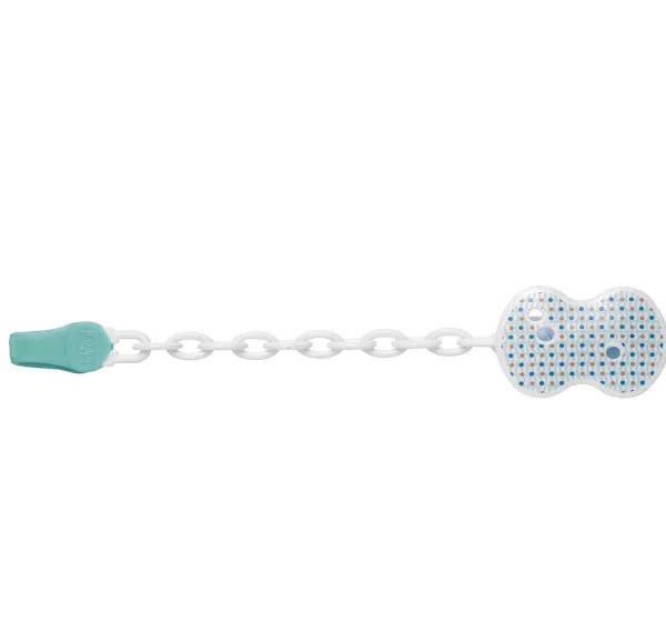 Catenelle E Portasucchietti|Chicco Clip Con Catenella Light Blue
