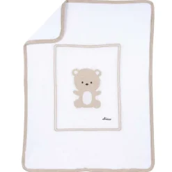 Copertine|Chicco Coperta Per Carrozzina Di Tricot Misto Cotone Con Orsetto