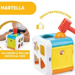 Incastri E Impilabili|Chicco Cubo Incastra & Martella 2 In 1