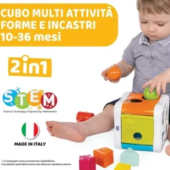 Incastri E Impilabili|Chicco Cubo Incastra & Martella 2 In 1