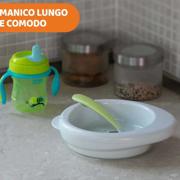 Piatti E Posate|Chicco Cucchiaio In Morbido Silicone 6M+ Arancione