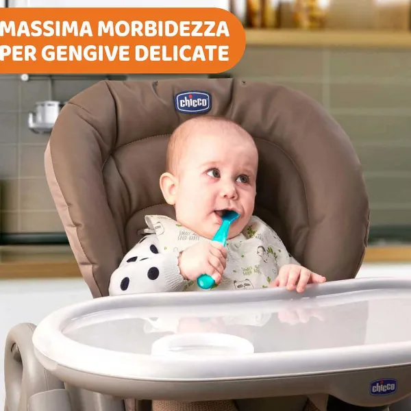 Piatti E Posate|Chicco Cucchiaio In Morbido Silicone 6M+ Azzurro