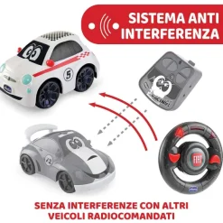 Macchinine, Radiocomandi E Playset|Chicco Fiat 500 Sport Radiocomandata