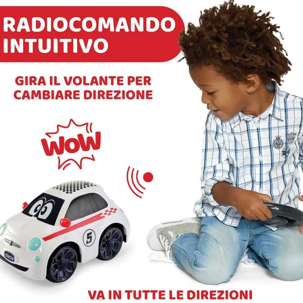 Macchinine, Radiocomandi E Playset|Chicco Fiat 500 Sport Radiocomandata