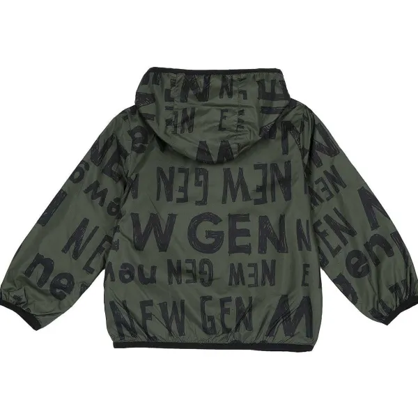 Giacche|Chicco Giubbino Antivento Verde Stampato