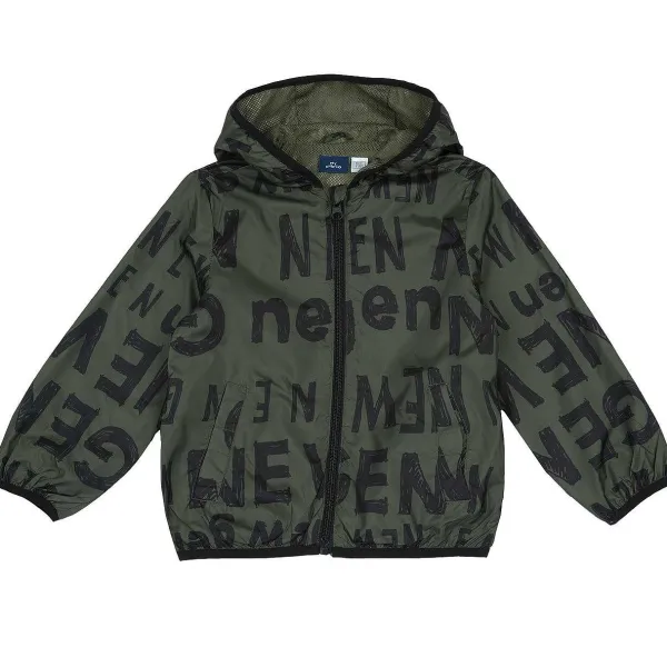 Giacche|Chicco Giubbino Antivento Verde Stampato