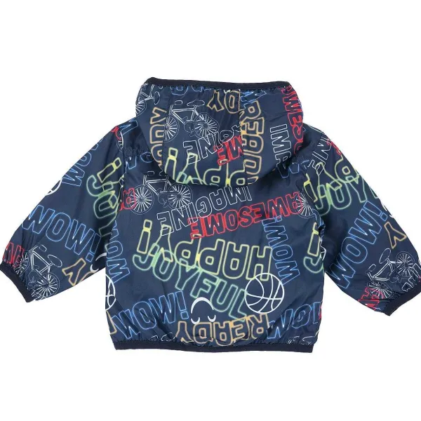 Giacche|Chicco Giubbino Antivento Con Cappuccio Blu Scuro