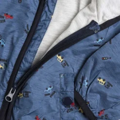 Giacche|Chicco Giubbino Antivento Con Cappuccio Blu Medio