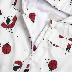 Giacche|Chicco Giubbino Antivento Con Cappuccio Bianco E Rosso