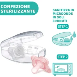 Succhietti Physioforma|Chicco Gommotto Physioforma® Minisoft 0-2M (2 Pcs) Rosa