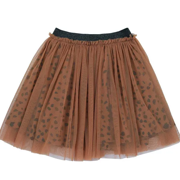 Gonne|Chicco Gonna Con Tulle E Fantasia Animalier