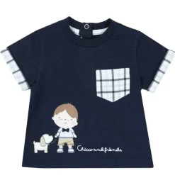 T-Shirt|Chicco Maglietta Blu Manica Corta Blu Scuro