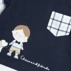 T-Shirt|Chicco Maglietta Blu Manica Corta Blu Scuro