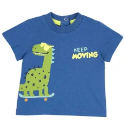 T-Shirt|Chicco Maglietta Con Draghetto Blu Chiaro