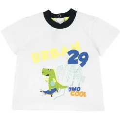T-Shirt|Chicco Maglietta Con Draghetto Bianco