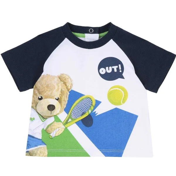 T-Shirt|Chicco Maglietta Con Maniche Corte A Contrasto