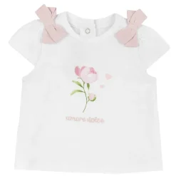 T-Shirt|Chicco Maglietta Con Stampa E Ricamo