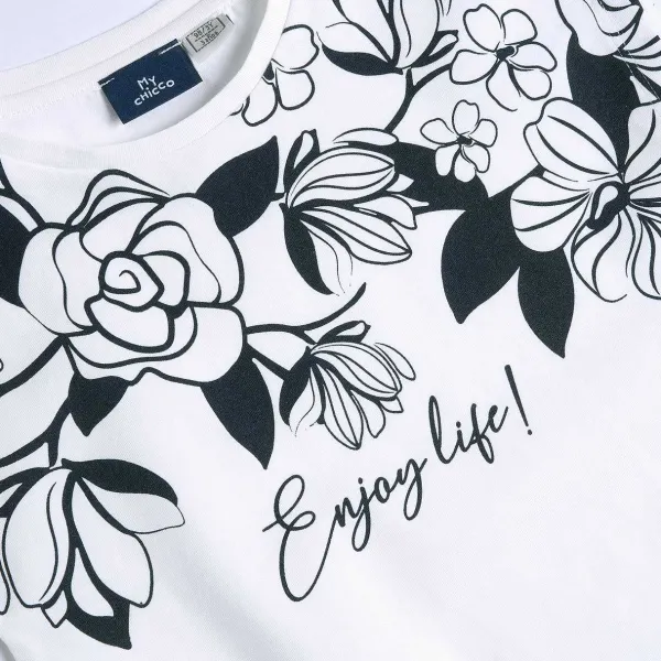 T-Shirt|Chicco Maglietta Con Stampa Ramage