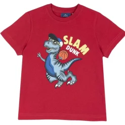 T-Shirt|Chicco Maglietta Manica Corta Con Dinosauro Rosso Medio