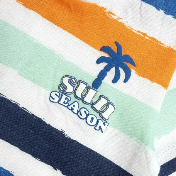 T-Shirt|Chicco Maglietta Stampa A Righe