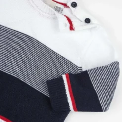 Maglioni|Chicco Maglione Di Tricot Con Fantasia A Righe