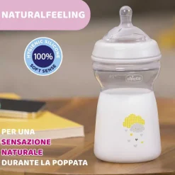 Biberon|Chicco Naturalfeeling Biberon 6M+ 330Ml Flusso Veloce Rosa